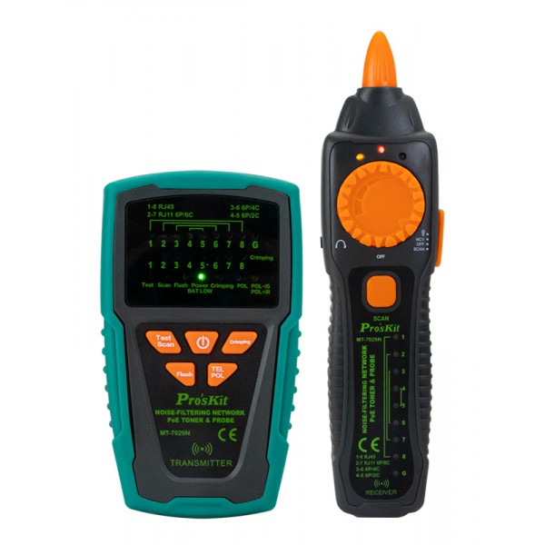 PROSKIT tester καλωδίων δικτύου MT-7029N για RJ45/11/12 - PROSKIT