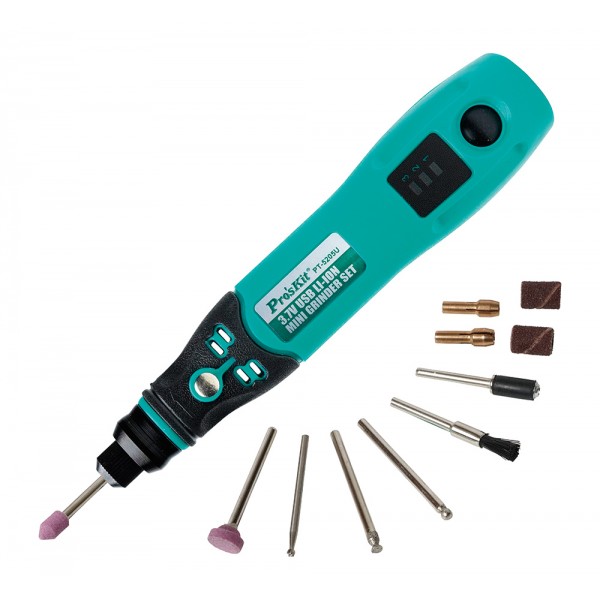 PROSKIT περιστροφικό πολυεργαλείο PT-5205U, 3.7V, 600mah, έως 15000rpm - PROSKIT