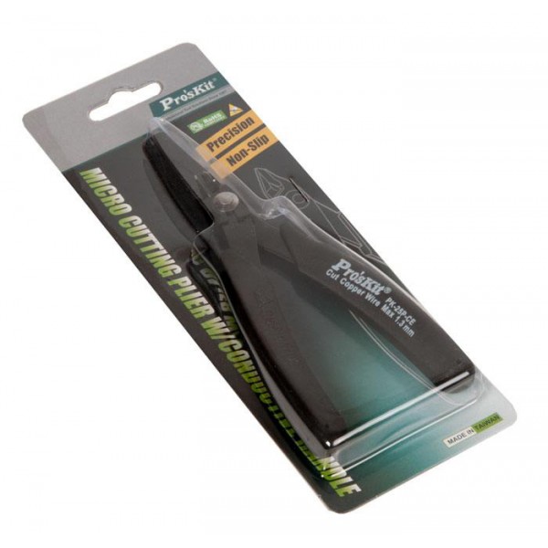 PROSKIT πλαγιοκόφτης 1PK-25P-CE με αγώγιμες λαβές, max Φ1.6mm, 130mm - Πένσες