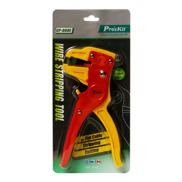PROSKIT απογυμνωτής καλωδίων CP-080E με κόφτη, 0.2~4mm², 172mm - Πένσες