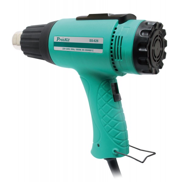 PROSKIT πιστόλι θερμού αέρα SS-626B με οθόνη, 1800W, 50~600 °C - PROSKIT