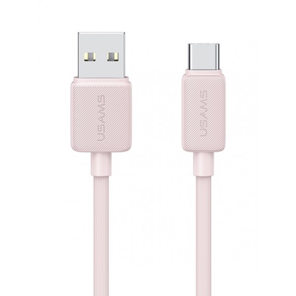 USAMS καλώδιο USB-C σε USB US-SJ688, 15W, 480Mbps, 1m, ροζ - USAMS