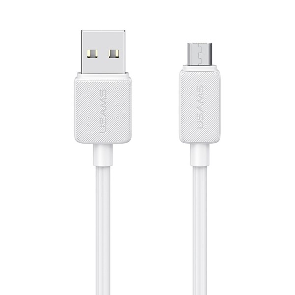 USAMS καλώδιο micro USB σε USB US-SJ690, 10W, 480Mbps, 1m, λευκό - USAMS