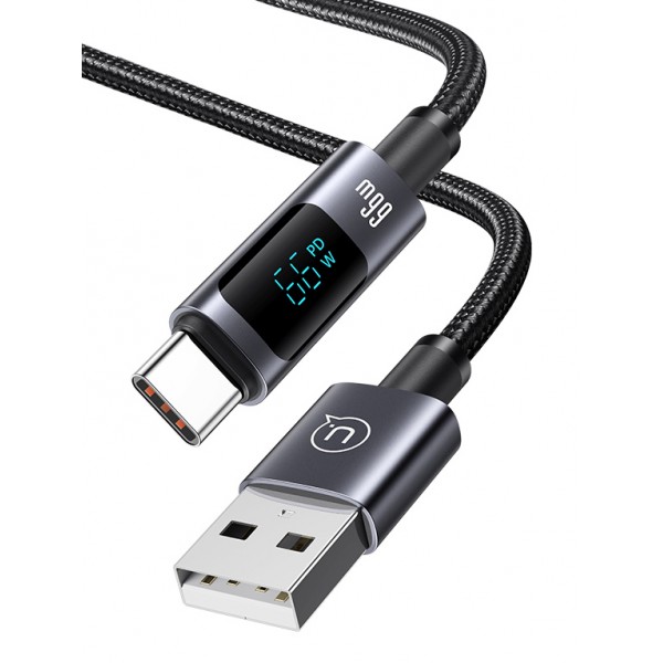 USAMS καλώδιο USB-C σε USB US-SJ673, 66W, 480Mbps, 1.2m, μαύρο - USAMS