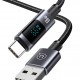 USAMS καλώδιο USB-C σε USB US-SJ673, 66W, 480Mbps, 1.2m, μαύρο