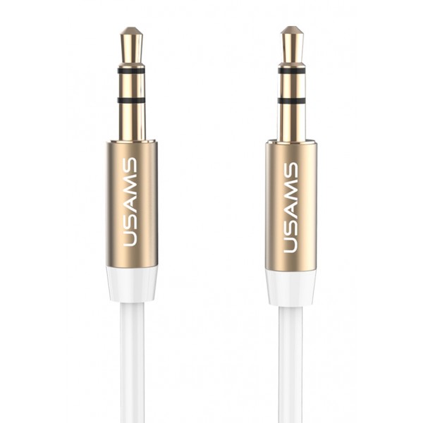 USAMS καλώδιο ήχου 3.5mm YP-01, AUX, 1m, λευκό - Ήχος