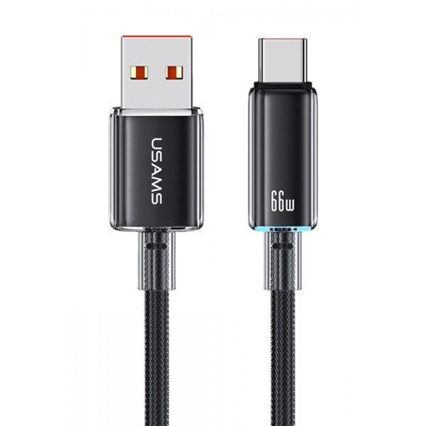 USAMS καλώδιο USB-C σε USB US-SJ658, 66W, 480Mbps, 1.2m, μαύρο - USAMS