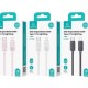 USAMS καλώδιο Lightning σε USB-C US-SJ692, 30W, 480Mbps, 1m, λευκό