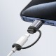 USAMS αντάπτορας USB-C σε Lightning US-SJ677, 30W, 480Mbps, γκρι