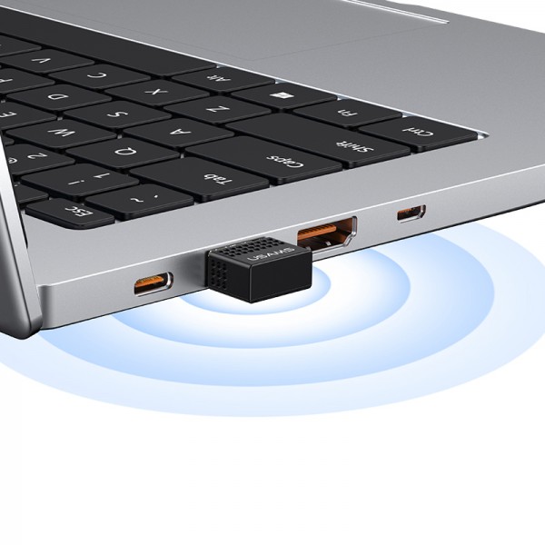 USAMS USB αντάπτορας Bluetooth 5.3 US-ZB285, μαύρος - Κάρτες Δικτύου - USB Dongles