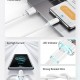 USAMS καλώδιο USB-C σε USB US-SJ658, 66W, 480Mbps, 1.2m, μαύρο