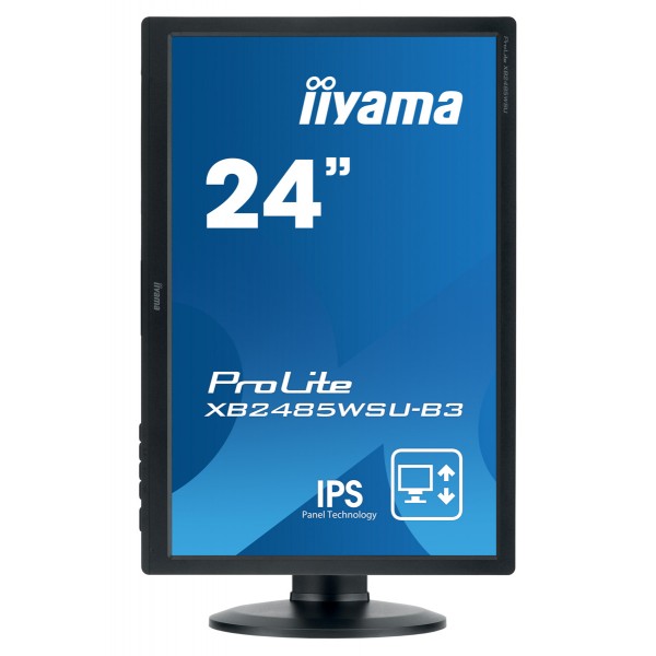 IIYAMA used οθόνη XB2485WSU LED IPS, 24.1", VGA/DVI/DisplayPort, Grade B - Used Οθόνες PC