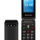 POWERTECH κινητό τηλέφωνο Milly Flip, 2.4", dual SIM, πλήκτρο SOS, μαύρο