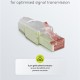 GOOBAY βύσμα RJ45 65942, CAT 6 UTP, tool-free, λευκό