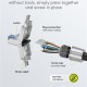 GOOBAY βύσμα RJ45 65939, CAT 6A STP, tool-free, ασημί