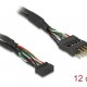 DELOCK καλώδιο USB 2.0 10-pin 2mm σε 2.54mm 41977, 480 Mbps, 12cm