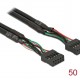 DELOCK καλώδιο USB 2.0 10-pin 2.54mm 82437, 480 Mbps, 50cm