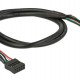 DELOCK καλώδιο USB 2.0 10-pin 2.54mm 82437, 480 Mbps, 50cm