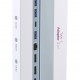 POWERTECH docking station BYL-2003U2, 12 θυρών, βάση laptop, USB-C, γκρι