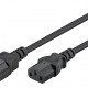 GOOBAY καλώδιο προέκτασης τροφοδοσίας 95124, 0.75mm², 0.5m, μαύρο