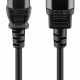 GOOBAY καλώδιο προέκτασης τροφοδοσίας 95124, 0.75mm², 0.5m, μαύρο