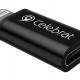 CELEBRAT αντάπτορας Lightning σε USB-C CA-03, 2A, 480Mbps, μαύρος