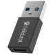 CELEBRAT αντάπτορας USB 3.0 σε USB-C CA-01, 3A, 5Gbps, μαύρος