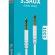 CELEBRAT καλώδιο ήχου 3.5mm AU-01, AUX, 1m, λευκό