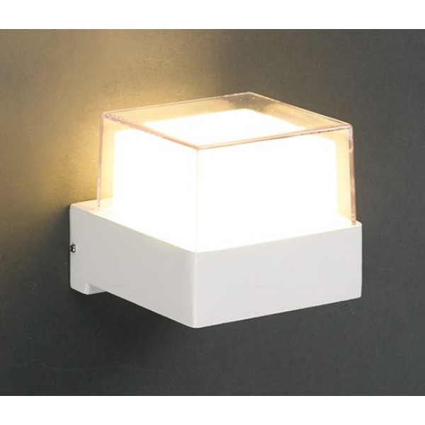 POWERTECH LED φωτιστικό τοίχου HLL-0156, 7W, 4000K, 560lm, IP65, λευκό - Φωτιστικά τοίχου