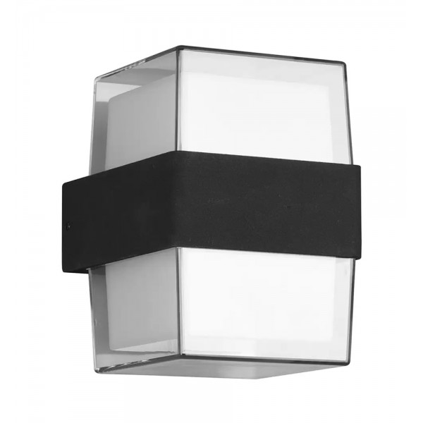 POWERTECH LED φωτιστικό τοίχου HLL-0159, 14W, 4000K, 1190lm, IP65, μαύρο - Powertech