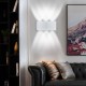 POWERTECH LED φωτιστικό τοίχου HLL-0160, 6W, 4000K, 510lm, IP65, λευκό