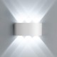 POWERTECH LED φωτιστικό τοίχου HLL-0160, 6W, 4000K, 510lm, IP65, λευκό