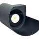 POWERTECH LED φωτιστικό τοίχου HLL-0163, 10W, 4000K, 850lm, IP65, μαύρο
