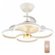 POWERTECH ανεμιστήρας οροφής HLL-0147 με LED φως, 120W, Φ65x45cm, λευκός