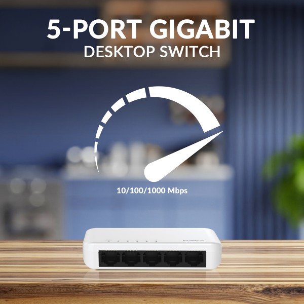 STRONG switch SW5000P, 5x Gigabit θύρες, 1000Mbps - STRONG