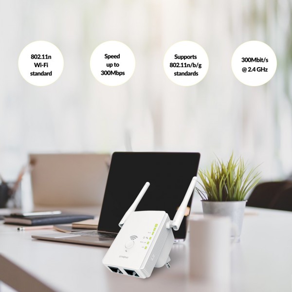 STRONG WiFi Extender REPEATER300V2, 300Mbps - STRONG