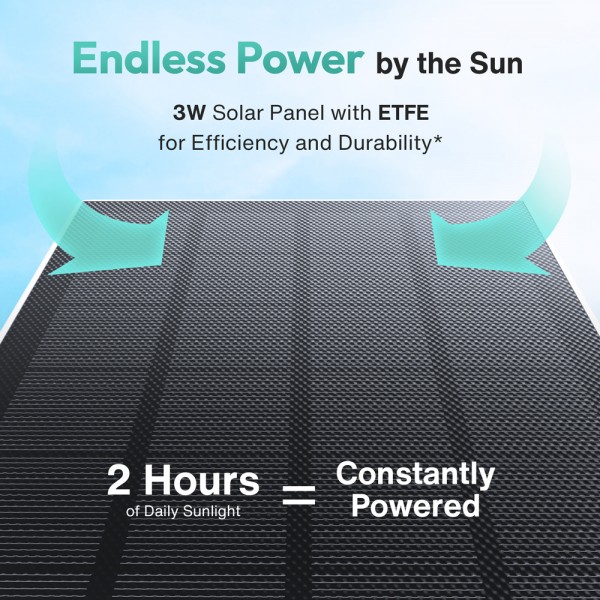 BOTSLAB smart ηλιακή κάμερα W313, 3MP/2K, WiFi, PTZ, SD, 5200mAh, IP65