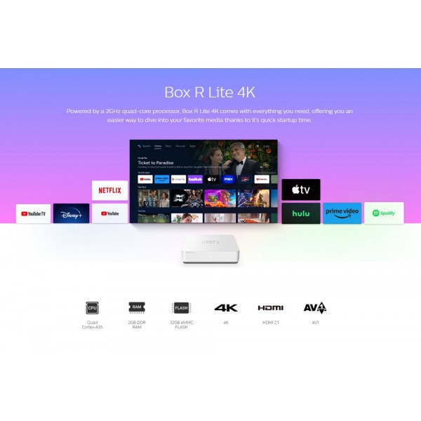 HOMATICS TV Box R Lite 4K, 2/32GB, WiFi, Google πιστοποίηση, Android 12 - Σύγκριση Προϊόντων