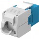 GOOBAY Keystone module RJ45 CAT 6A 90688, UTP, μπλε