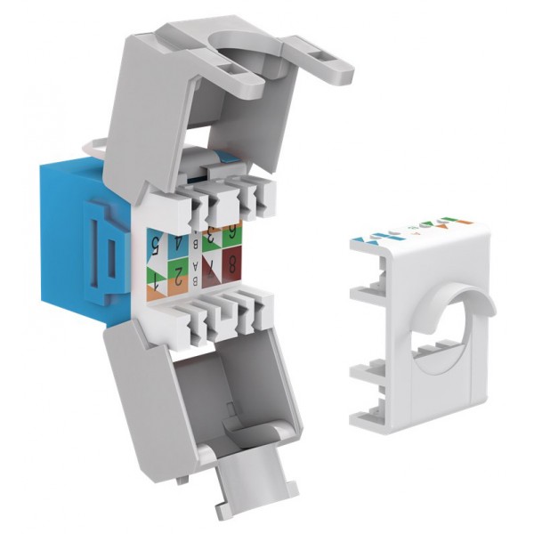 GOOBAY Keystone module RJ45 CAT 6A 90688, UTP, μπλε - Δικτυακός Εξοπλισμός