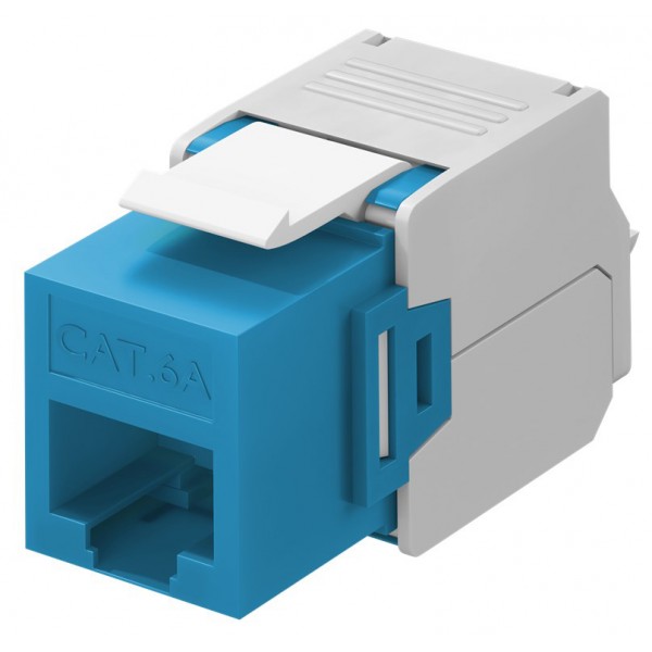 GOOBAY Keystone module RJ45 CAT 6A 90688, UTP, μπλε - Δικτυακός Εξοπλισμός