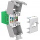 GOOBAY Keystone module RJ45 CAT 6A 90687, UTP, πράσινο