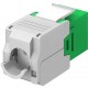 GOOBAY Keystone module RJ45 CAT 6A 90687, UTP, πράσινο