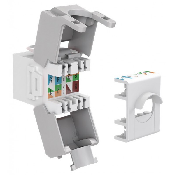 GOOBAY Keystone module RJ45 CAT 6A 90867, UTP, λευκό - Δικτυακός Εξοπλισμός