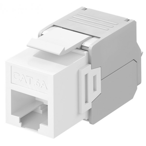 GOOBAY Keystone module RJ45 CAT 6A 90867, UTP, λευκό - Δικτυακός Εξοπλισμός