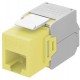 GOOBAY Keystone module RJ45 CAT 6A 90691, UTP, κίτρινο