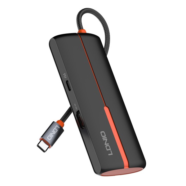 LDNIO docking station DS-25H, 5 θυρών, USB-C σύνδεση, 4K, 100W PD, μαύρο - Σύγκριση Προϊόντων
