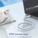 LDNIO καλώδιο USB-C LC901C, 65W PD, 480Mbps, 1m, λευκό