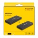 DELOCK HDMI splitter 18652 με downscaler πλήκτρο, 4 σε 1, 4K/60Hz, μαύρο