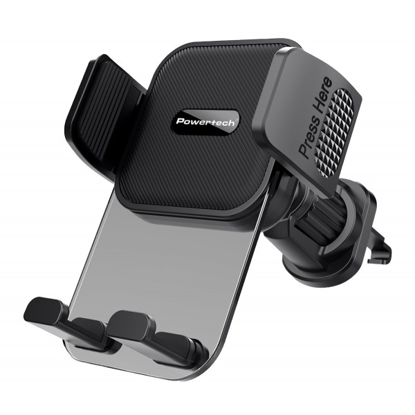 POWERTECH βάση smartphone αυτοκινήτου PT-1239 για αεραγωγούς, μαύρη - Βάσεις Κινητών